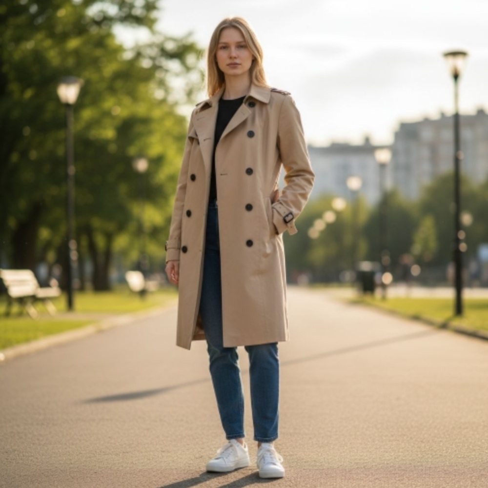 Michael Kors Tan Pea Coat